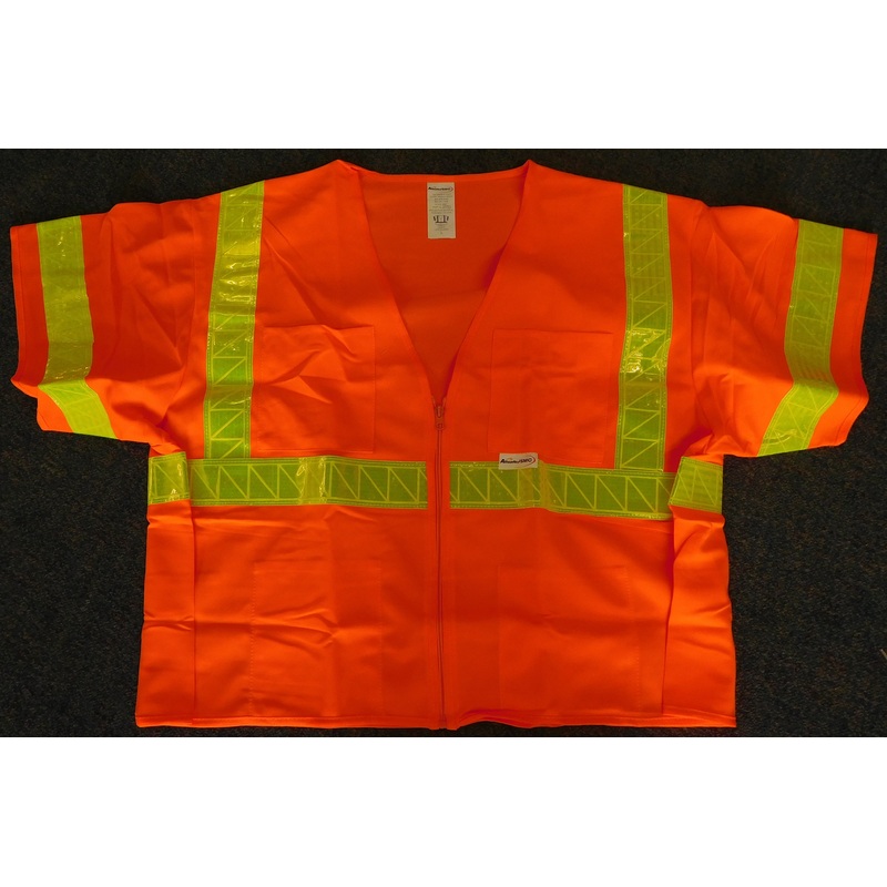 Jackson Safety 3009957 - Orange Vest Cl3 Lime Hi Refl-l