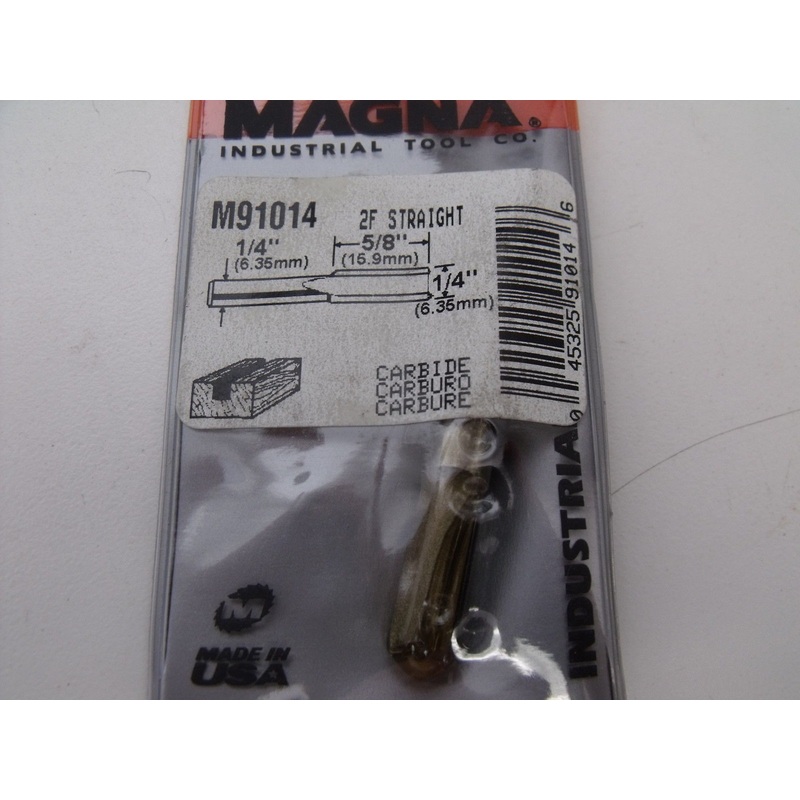 Magna M91014 5/8'' x '' 2 Flute Straight Router Bit  " Shank USA