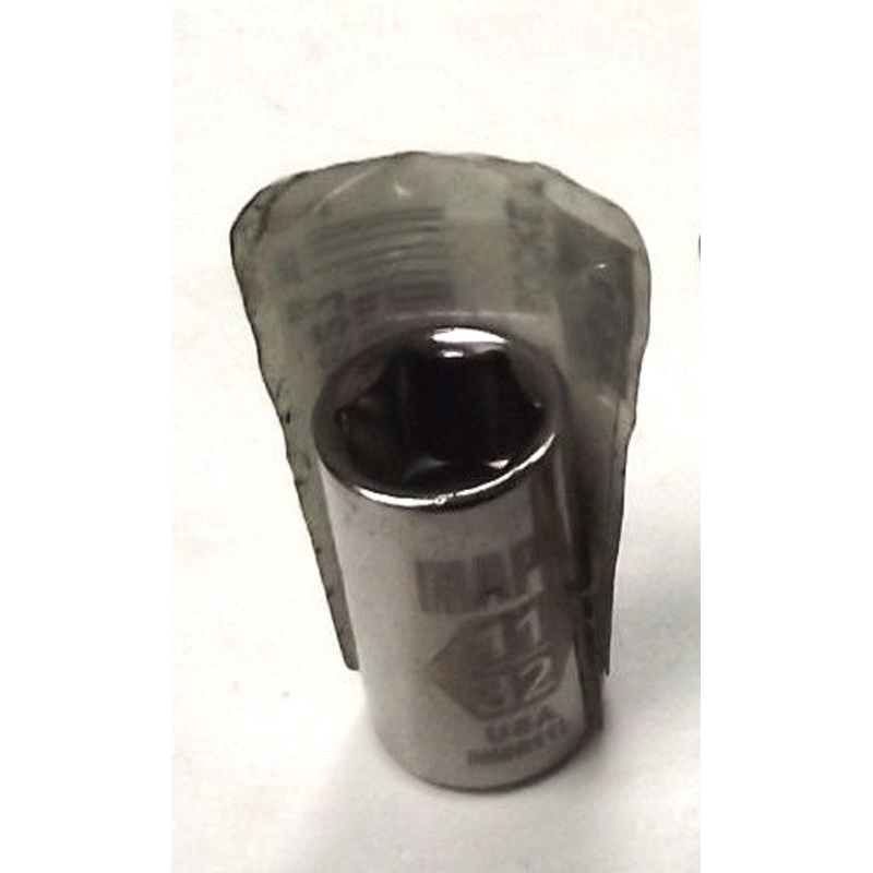 Napa 10027 1/4" Drive 11/32" Socket 6pt. USA