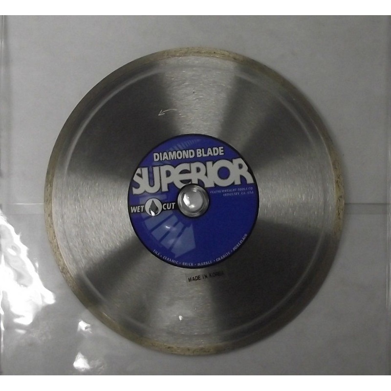 Superior 82-200 8" Diamond Wet Saw Blade Continuous Rim 5/8" Arbor