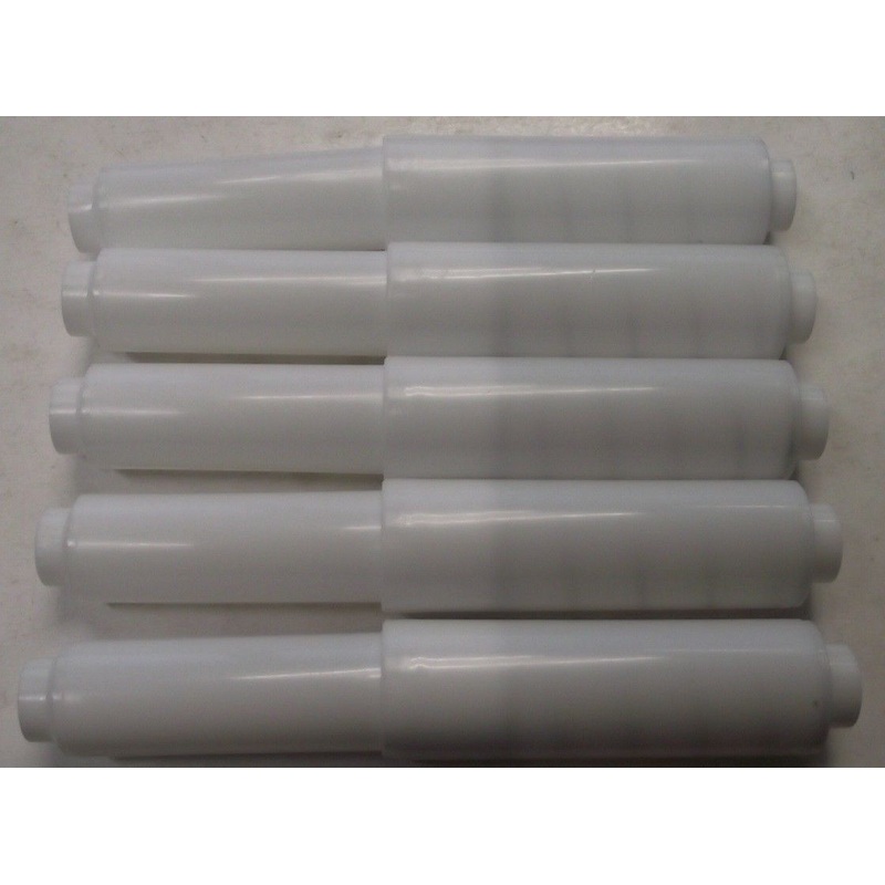 Taymor 07-PR White Plastic Toilet Paper Holder Replacement Roller (5pcs)