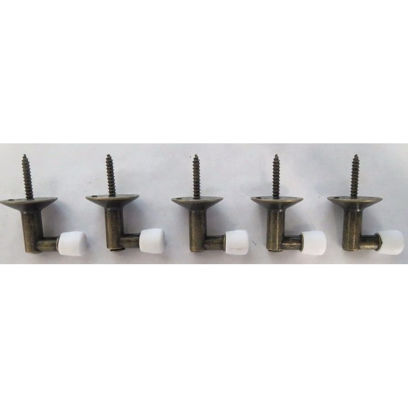 Taymor 25-4635AB Antique Brass Angle Steel Doorstop 5pcs