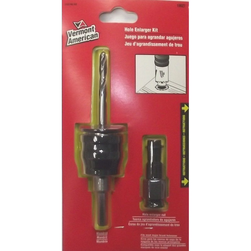 Vermont American 18627 Quick Change Mandrel Hole Saw Enlarger Kit