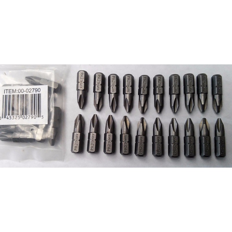 Vermont American 2790 #2 Phillips Insert Screw Tips 30pcs