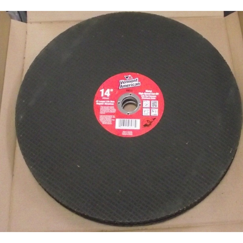 Vermont American 28037 14" Abrasive Metal Cutting Blade Canada 5pcs