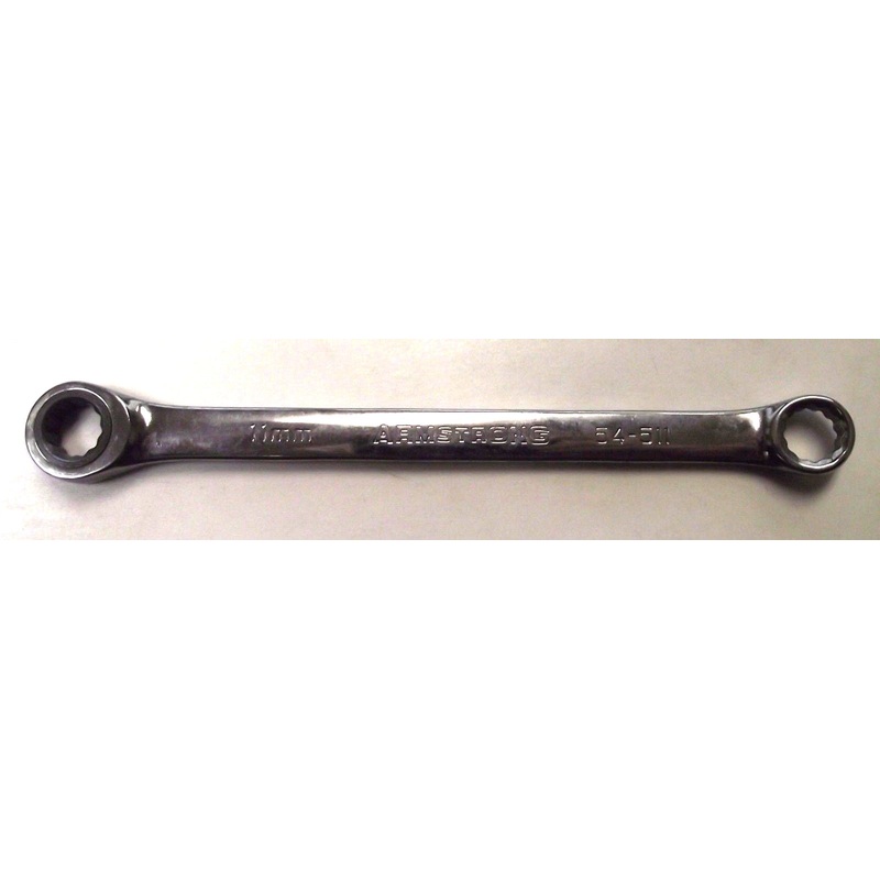 Armstrong 54-511 11mm 12 Point Full Polish Double Box Ratcheting Wrench USA