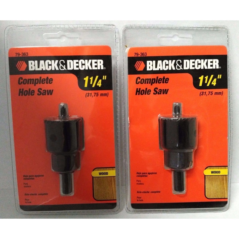 Black & Decker 79-363 1-1/4" Holesaw With Mandrel 2PKS