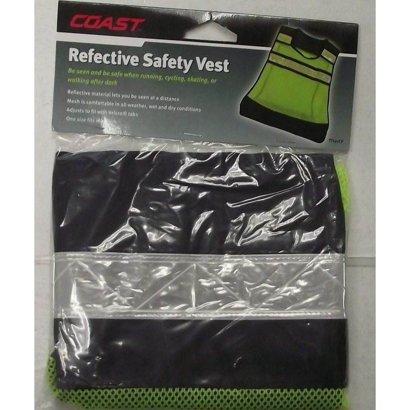 Coast TT197CP Reflective Safety Vest One Size Fits Most