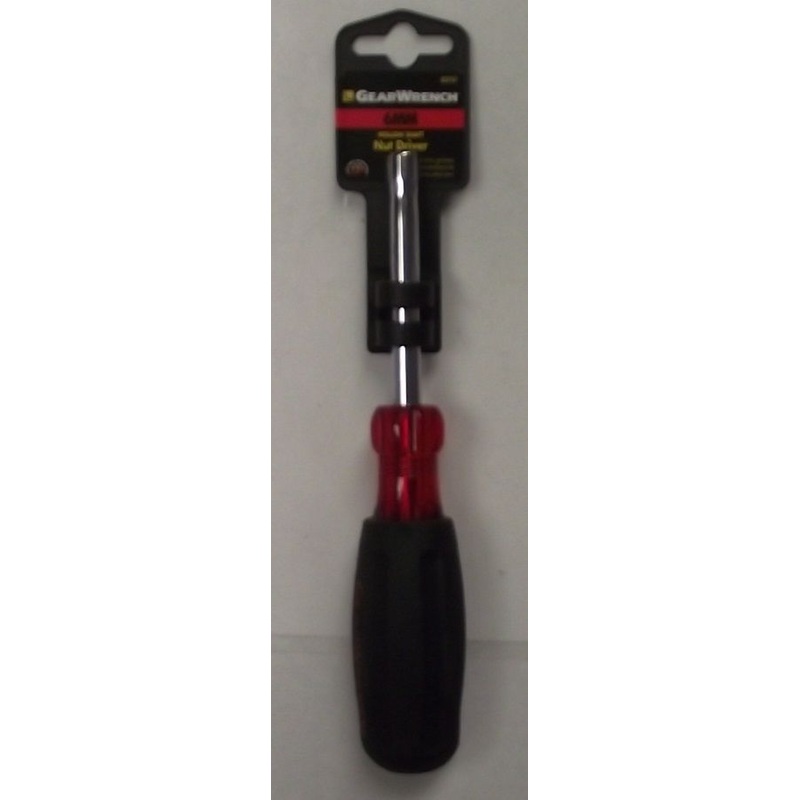 Gearwrench 82757 Nut Driver 6mm Hollow Shaft Rubber Grip
