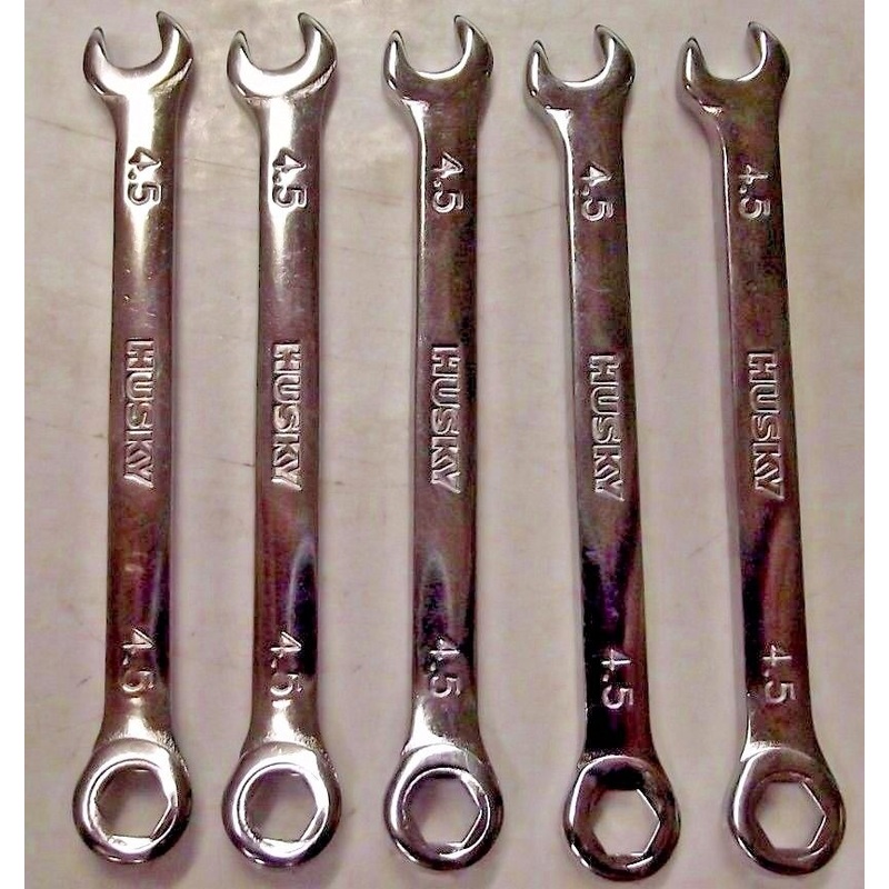 Husky HM6730A0 4.5mm 6pt Combination Wrench 5pcs.