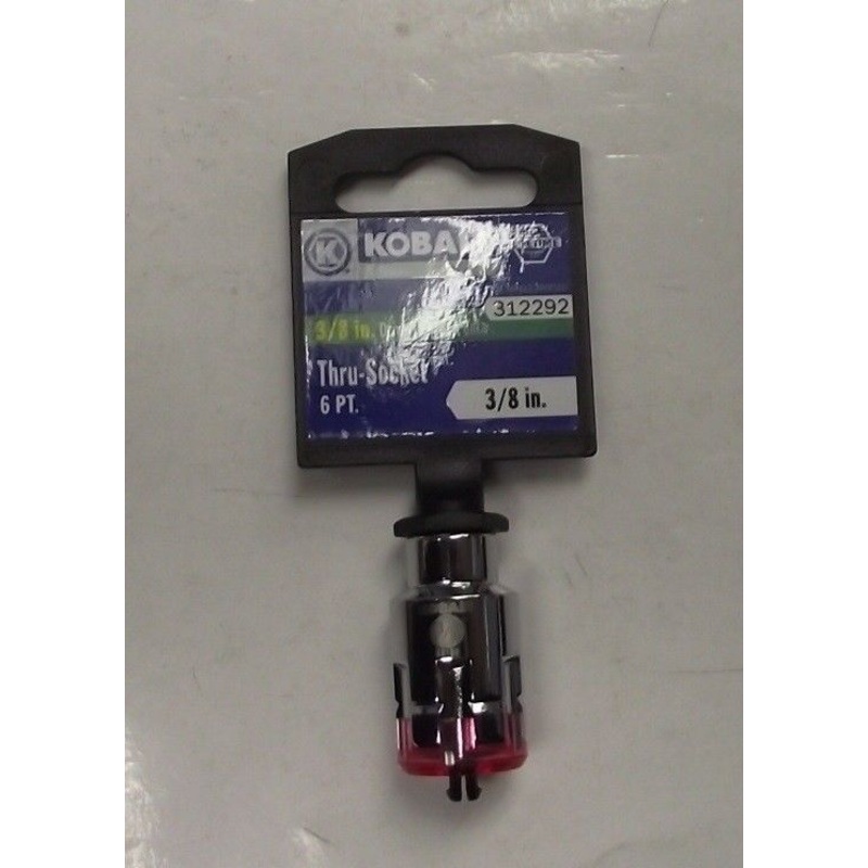 Kobalt 22100 3/8" Drive Thru Ratchet Socket 6pt. 3/8"