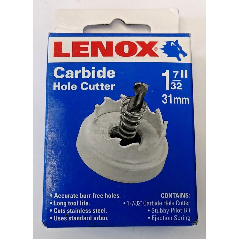 Lenox 20097-19.5CHC 1-7/32" Carbide Hole Saw Hole Cutter USA