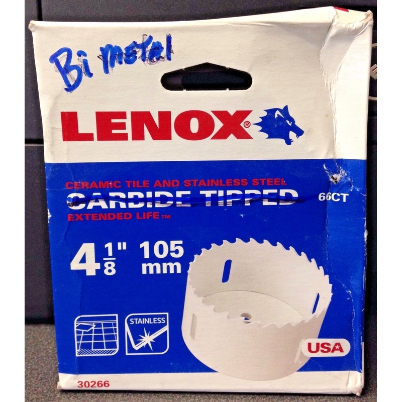 Lenox 30266 4-1/8" Bi-Metal Hole Saw USA