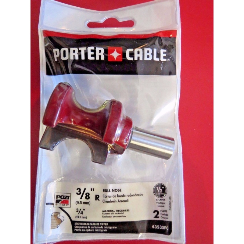 Porter Cable 43535PC 3/4" Carbide Bull Nose Router Bit 1/2" Shank