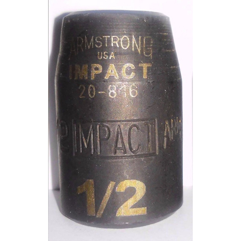 Armstrong 20-816 1/2" x 1/2" Drive Impact Socket 12pt. USA