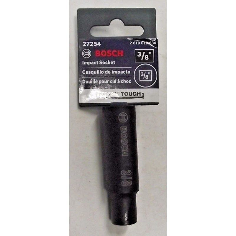 Bosch 27254 3/8" Deep Impact Socket 3/8" Drive 6 Point