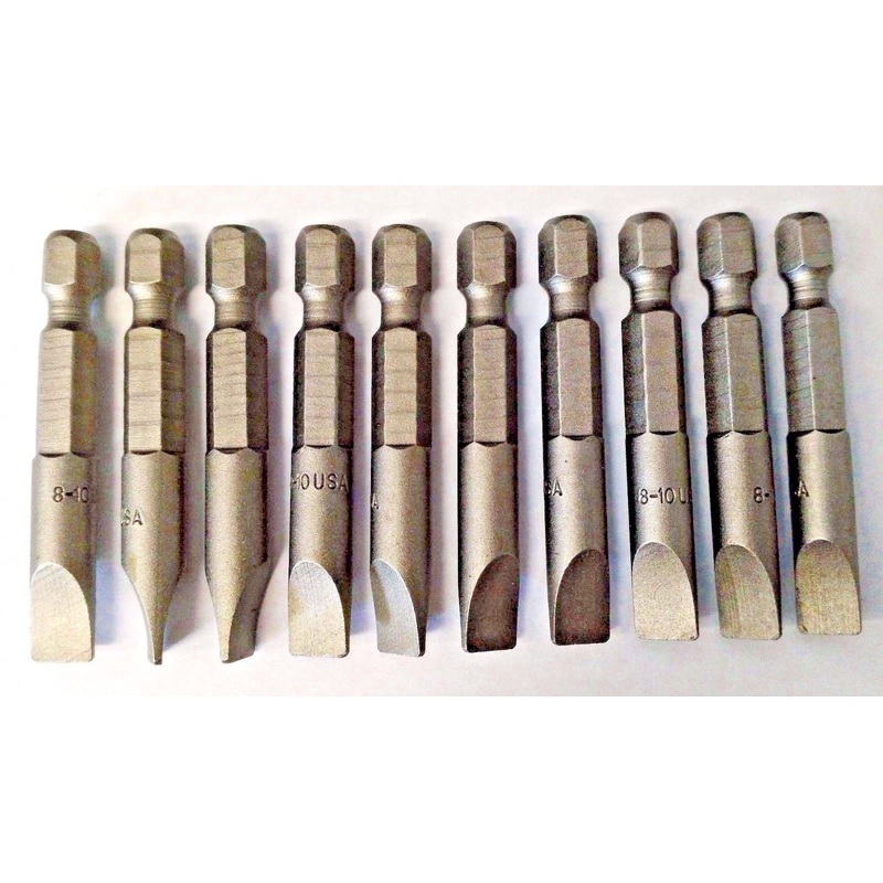 Bosch 3AE71 8-10 Slotted Screw Tips (2) 5 Packs USA
