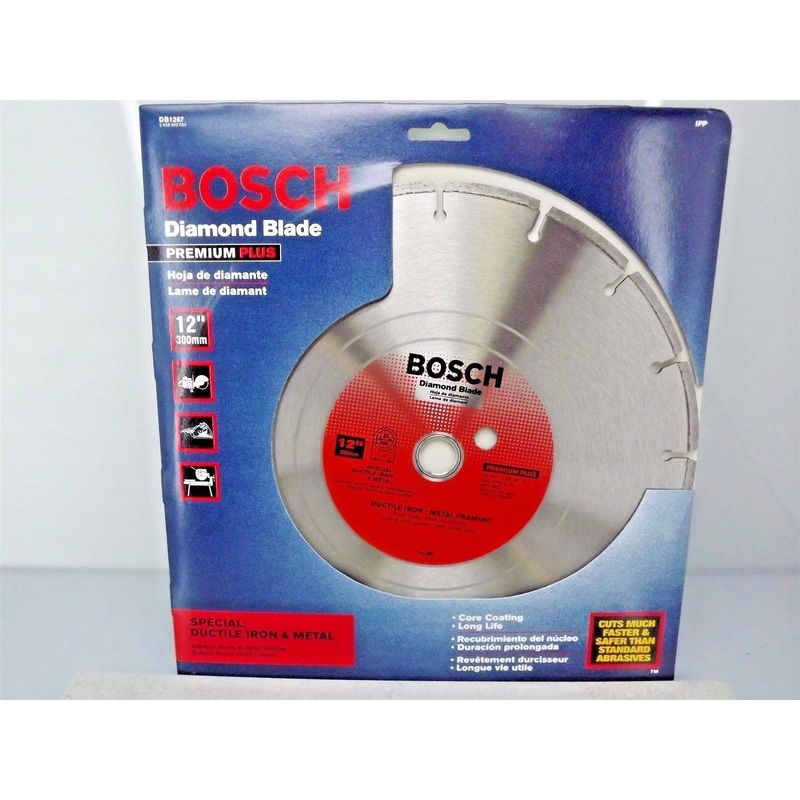 Bosch DB1267 Premium Plus 12" Dry or Wet Metal Cutting Seg Diamond Saw Blade