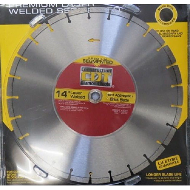 Construction Diamond 91414020 HB14" Premium Segmented Diamond Saw Blade