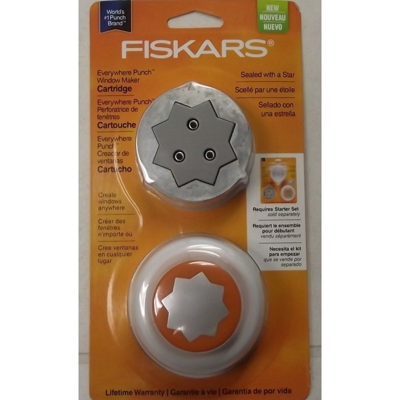 Fiskars 128000-1001 Everywhere Punch Sealed W/ A Star To Be Used W/ Starter Set