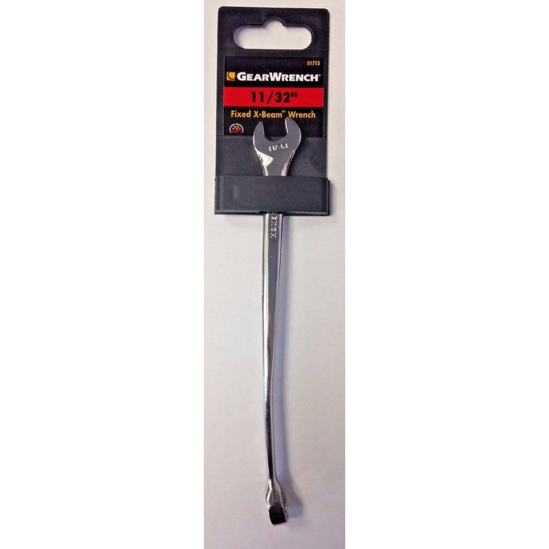 Gearwrench 81715 11/32" Fixed X Beam Wrench Polished Chrome