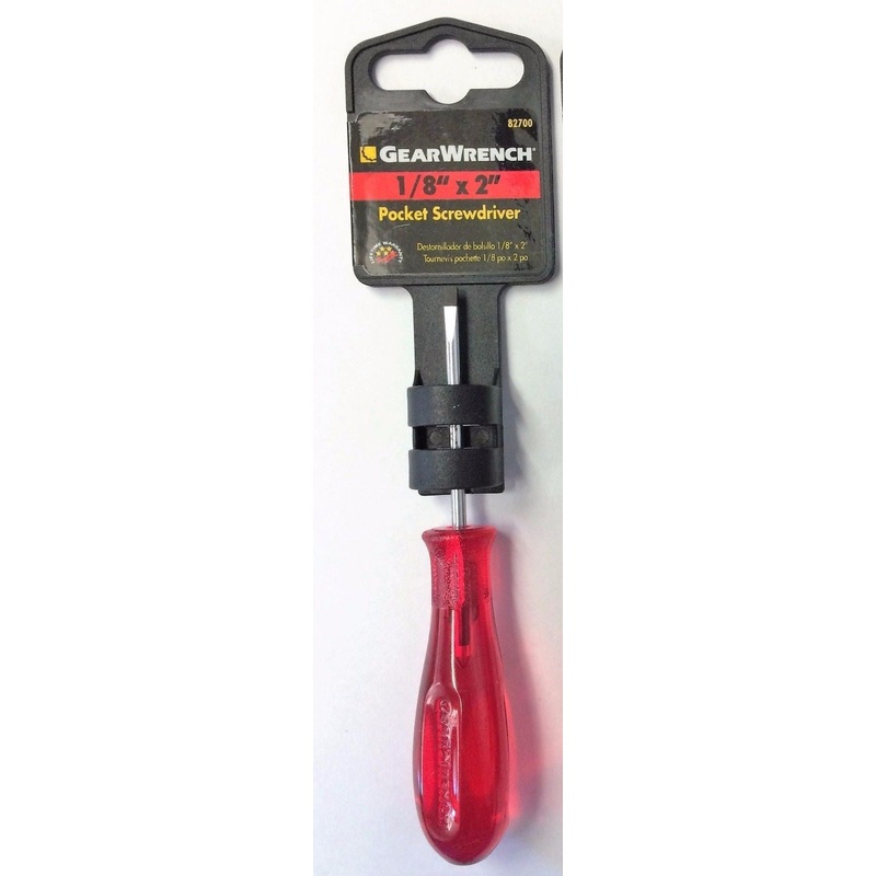 Gearwrench 82700 1/8" x 2" Pocket Screwdriver