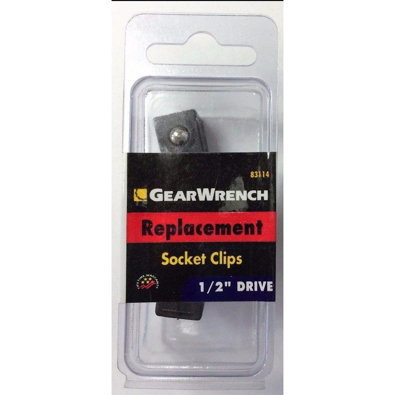 Gearwrench 83114 3pc Replacement Socket Clips 1/2" Drive
