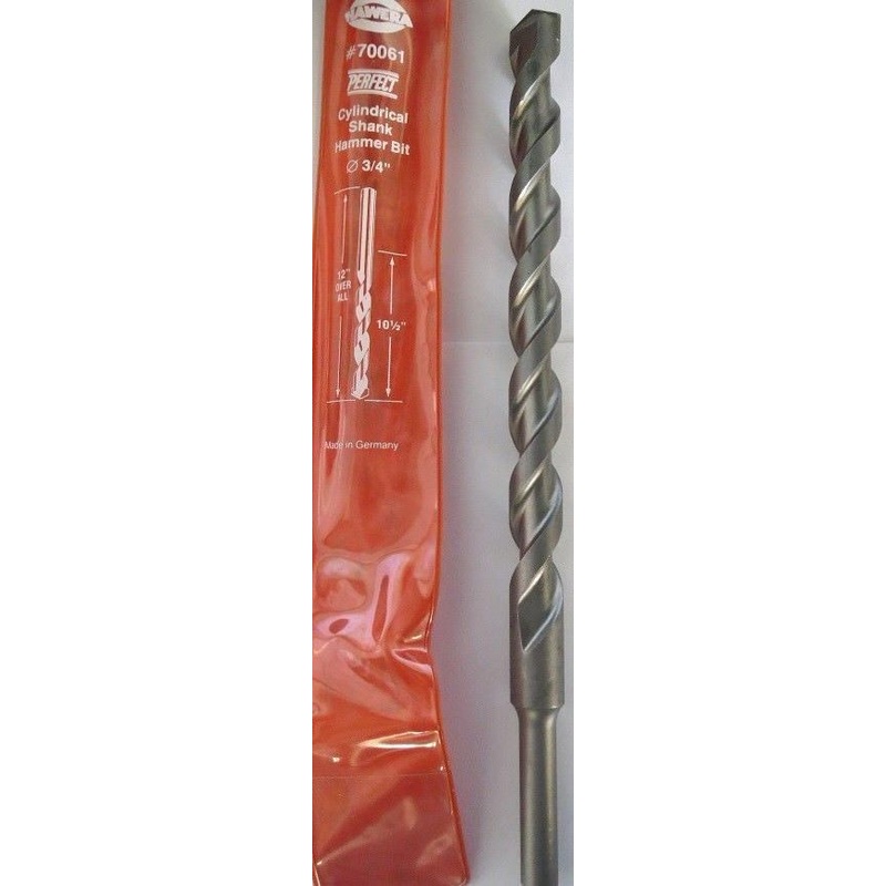 Hawera 70061 3/4" Shank Cylindrical Shank Hammer Bit 10-1/2" X 12" Germany