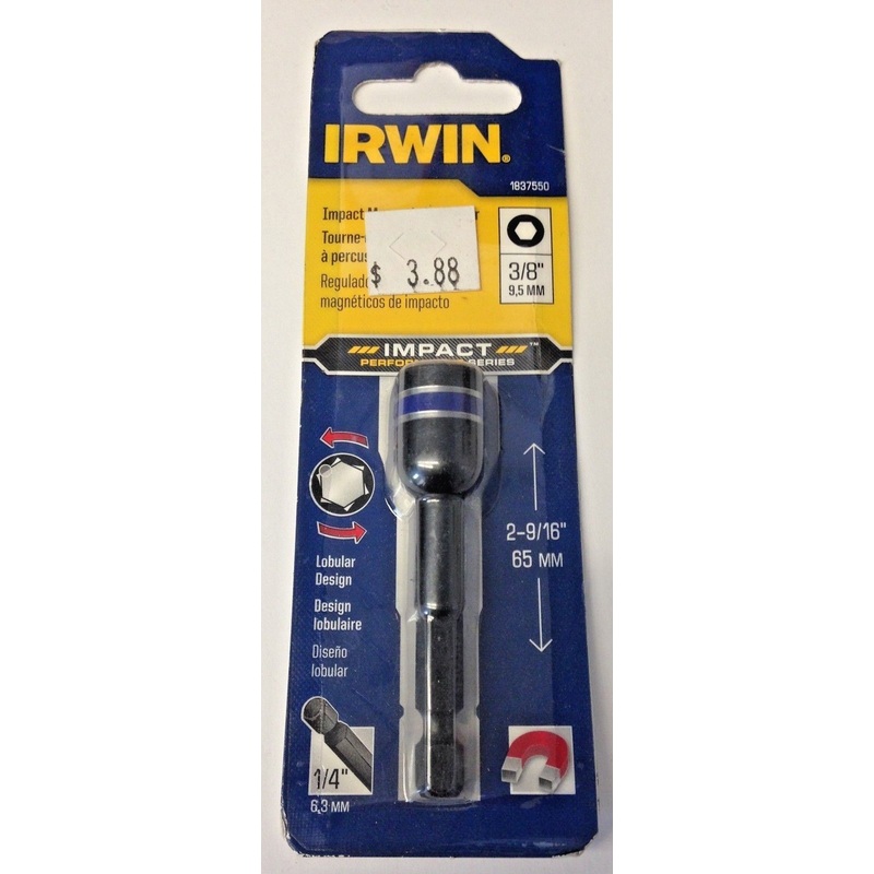 Irwin 1837550 3/8" x 2-9/16" Impact Magnetic Nutsetter