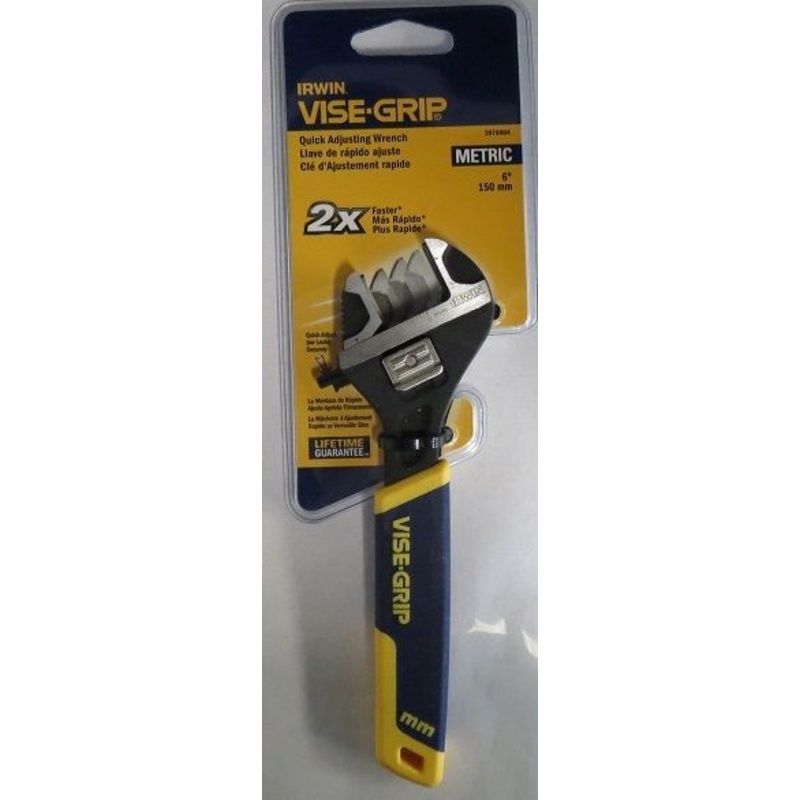 Irwin Vise-Grip 2078604 6" Metric Quick Adjustable Wrench