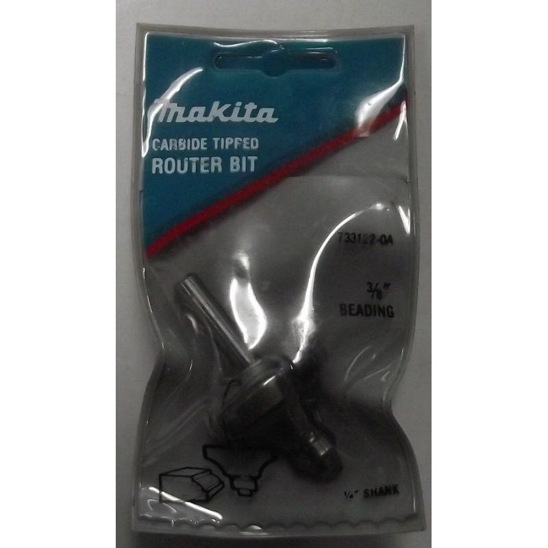 Makita 733122-0A 3/8" Beading 2 Cutting Flutes 1/4" Shank Carbide Tip