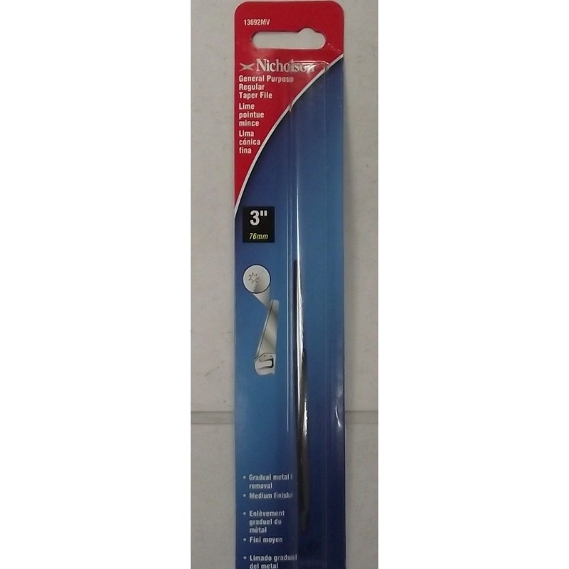 Nicholson 13692MV 3" General Purpose Regular Taper File