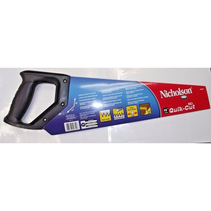 Nicholson NS503N No. 50 15" x 8 Point Quik-Cut Economy Handsaw