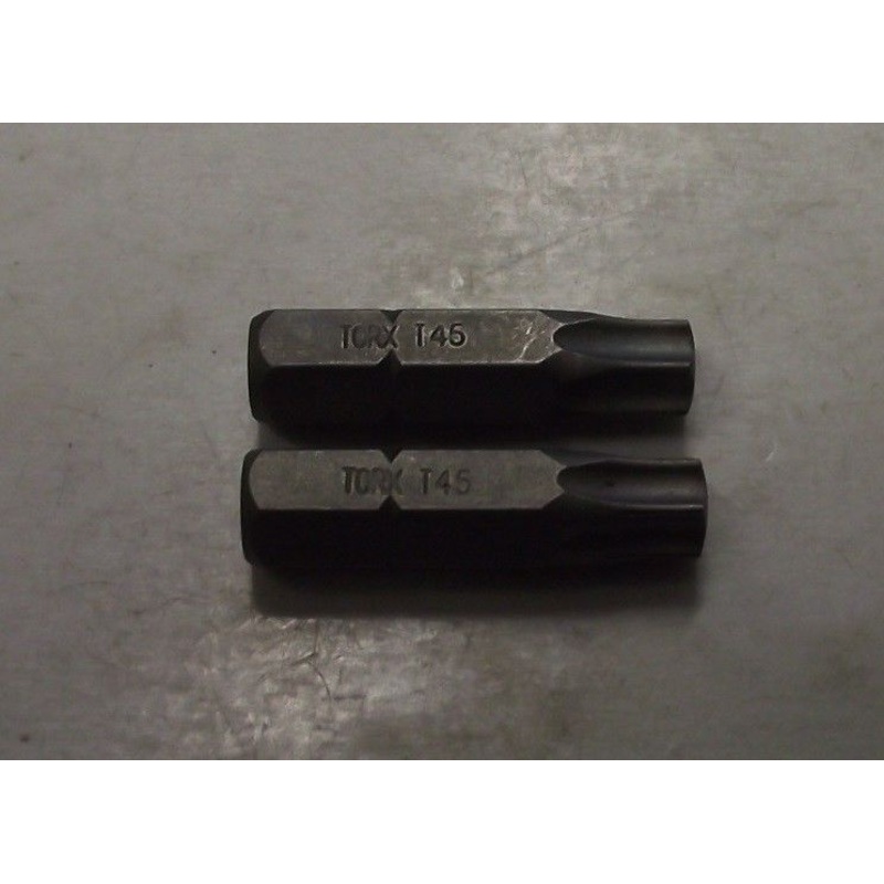 OEM 120229 5/16" Hex Shank T45 Torx Bit 2PCS
