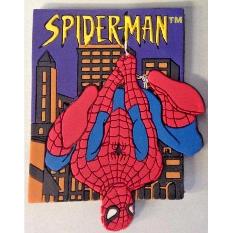 Spiderman UPS1 Marvel Rubber Upside Down Fridge Magnet 2-3/8" x 1-7/8" (1 Piece)