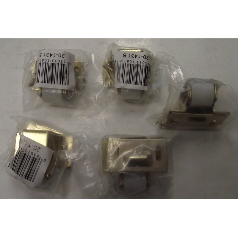 Taymor 20-1431B Brass Adjustable Nylon Jumbo Roller Bullet Catch 5pcs.