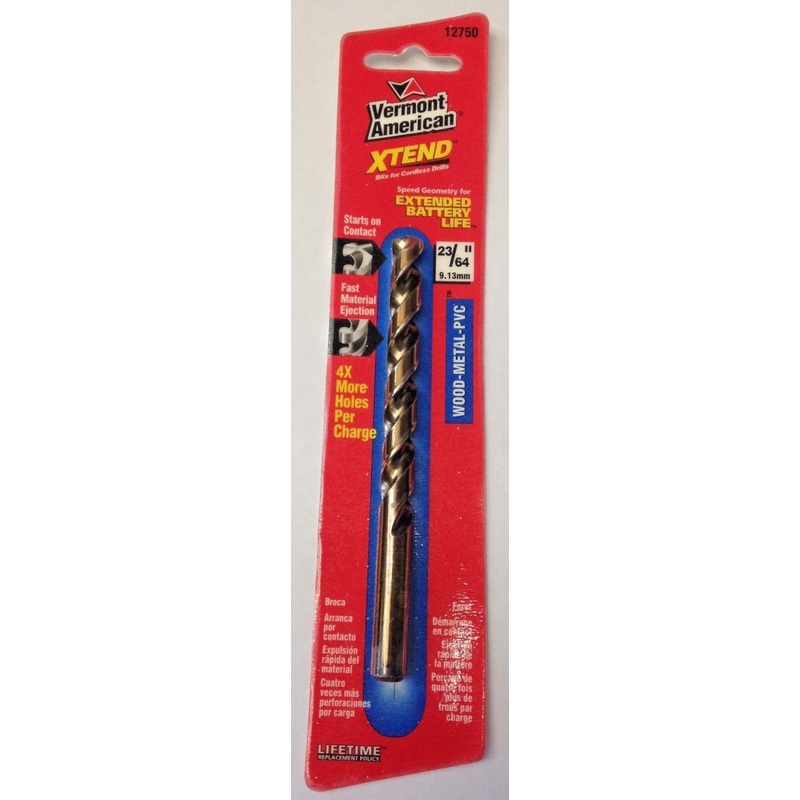 Vermont American 12750 23/64" XTEND Drill Bit For Cordless Drills