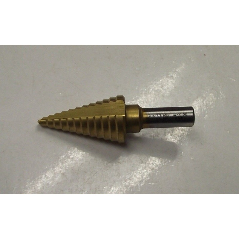 Walter 13354 3/16" to 7/8" Titanium Coated Step Drill Swiss Made