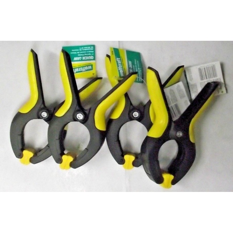 Wolfcraft 3436 Quick Jaw Spring Clamp 2" Swivel Head (4 Clamps)