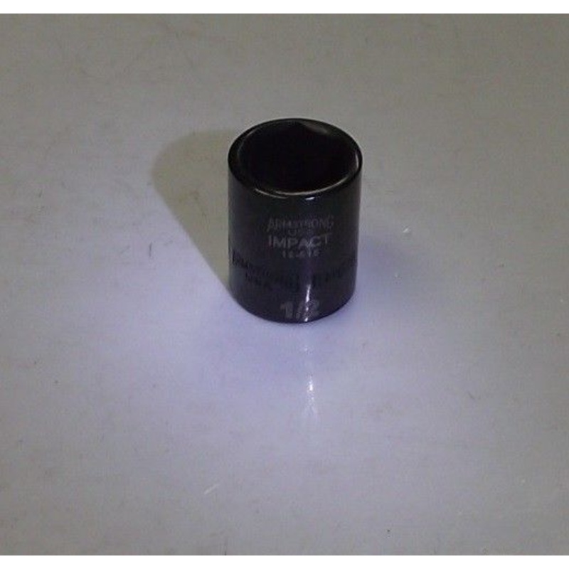 Armstrong 1/4" Drive 1/2" Impact Socket 6pt. USA 18-616