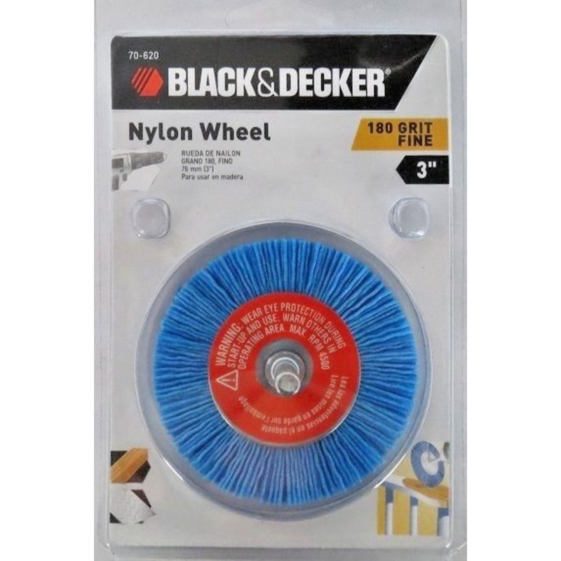 Black & Decker 70-620 3" Fine Grit (#180) Nylon Wheel