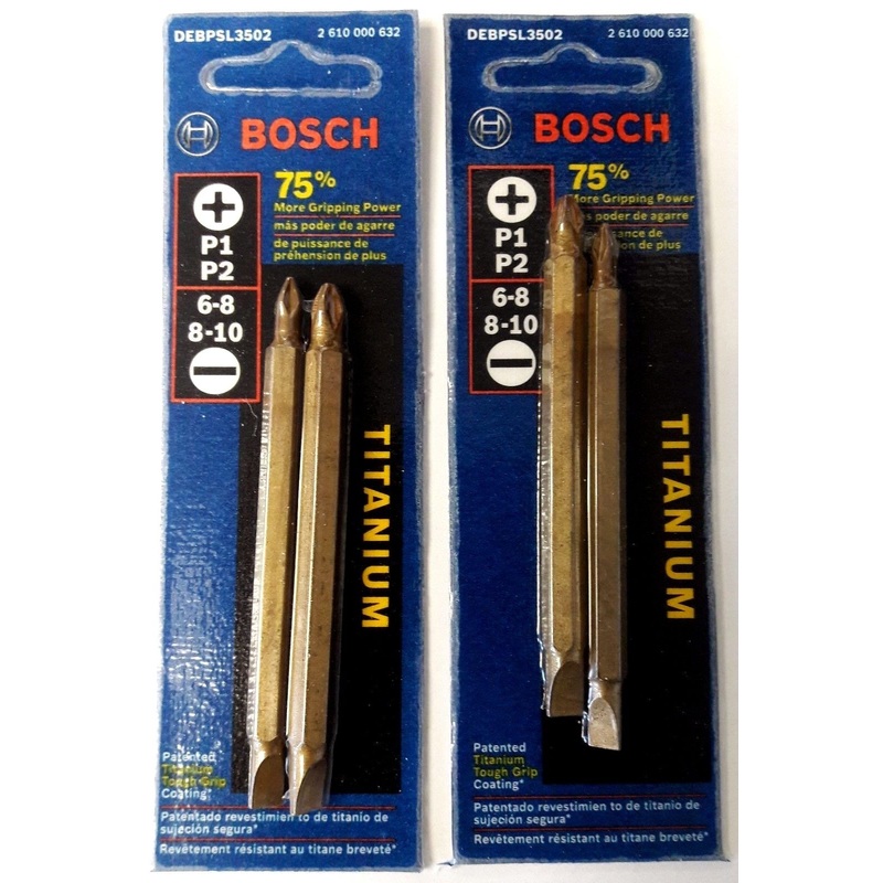 Bosch DEBPSL3502 3-1/2" Titanium Power Screw Tips 2 Packs