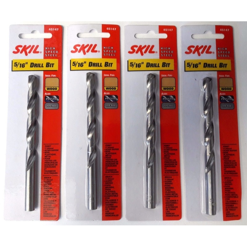 SKIL 45147 5/16" HSS Polished Drill Bit Model # 4 Packs