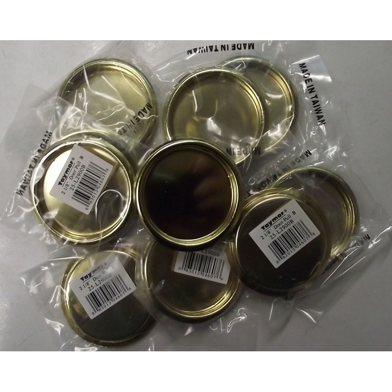 Taymor 25-L2900B 2-1/8" Bright Brass Flush Door Cup Pulls 10pcs.