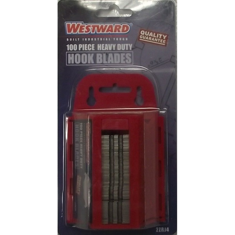 Westward 2ZRJ4 100 pc Heavy Duty Hook Blades