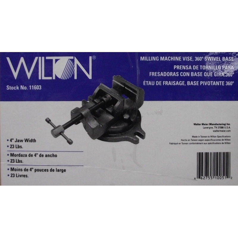 Wilton 11603 4" Milling Machine Vise With Swivel Base
