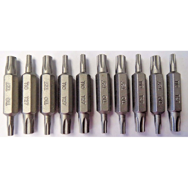 Bosch 9916203 T10 & T27 Double Ended Torx Insert Screw Bit Tips 10pcs.