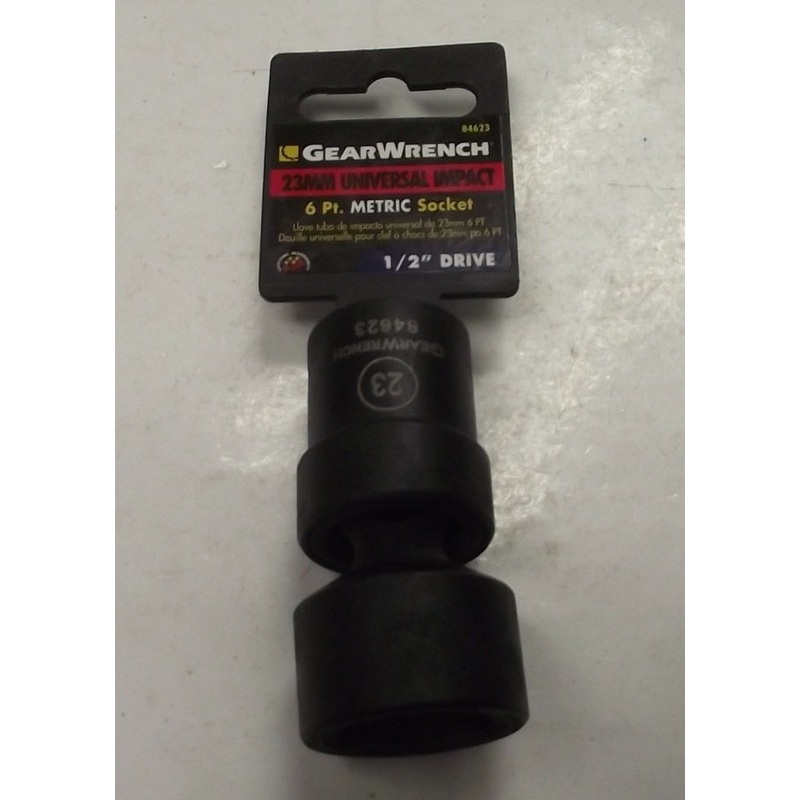 Gearwrench 23mm Universal Impact Socket 1/2" Drive 6pt 84623