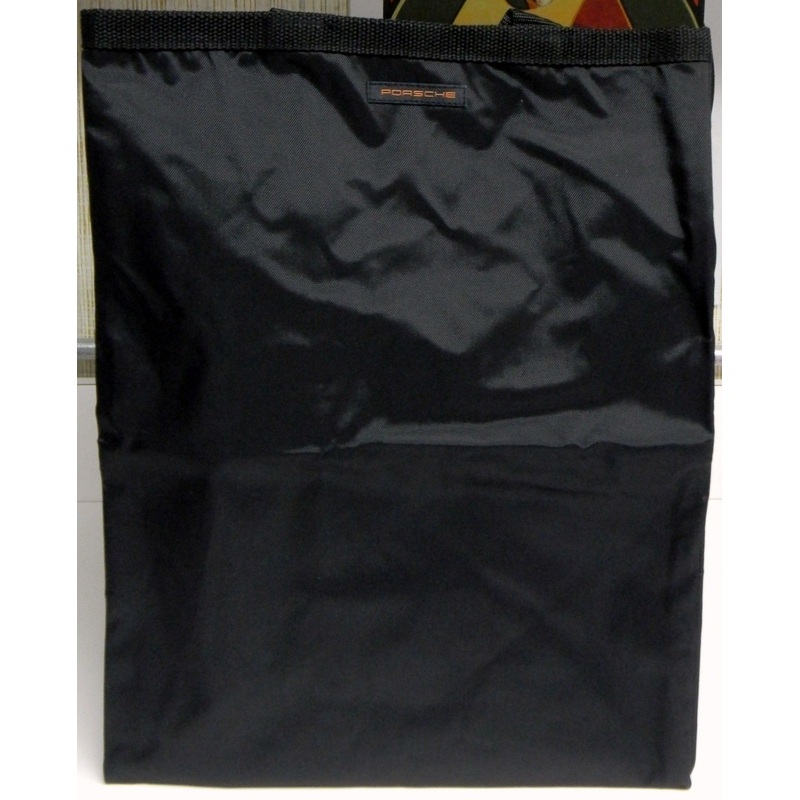 Porsche 31585 Go Green Grocery Black Bag 9" x 12" x 15"