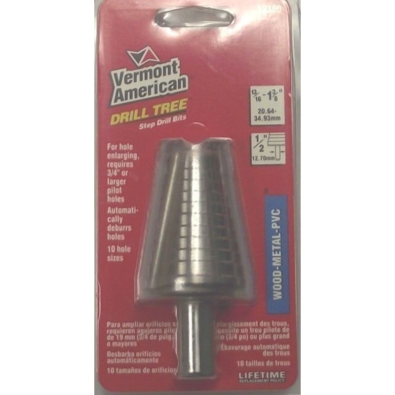 Vermont American 13/16" to 1-3/8" Step-Drill Bit 13380